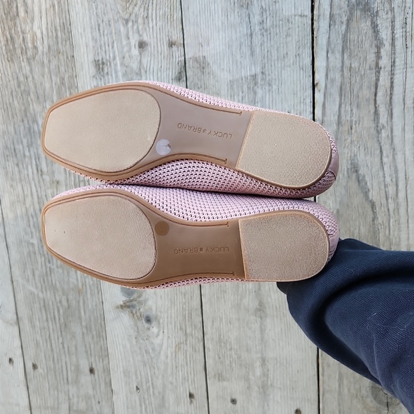 NWOT Lucky Brand Daneric Ballet Flat - Dusty Sand Mauve Pink Size 6.5 - Picture 9 of 11